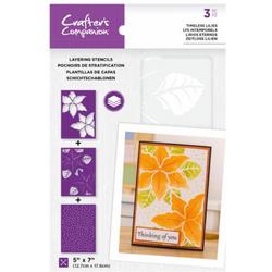 CC - Layering Floral Stencil - Timeless Lilies